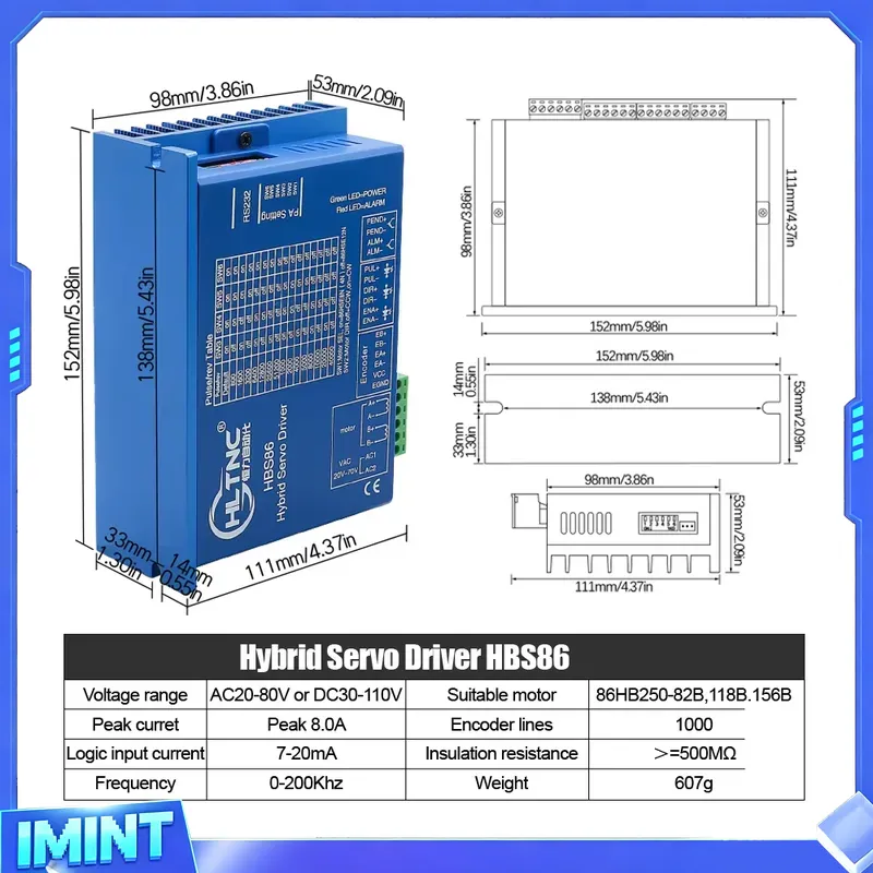 Kit Motore Stepper a Ciclo Chi - Hybrid Servo Driver Nema 34 8.5Nm recensione e prezzo