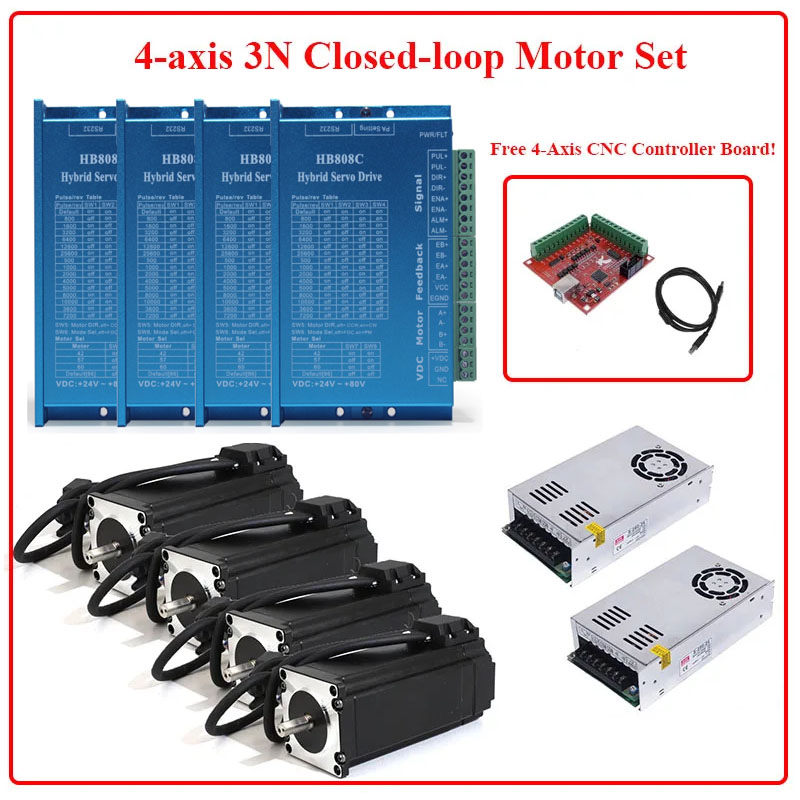 Kit Motore Stepper a Ciclo Chi - Nema 23 Closed Loop Stepper Motor Driver Kit recensione e prezzo