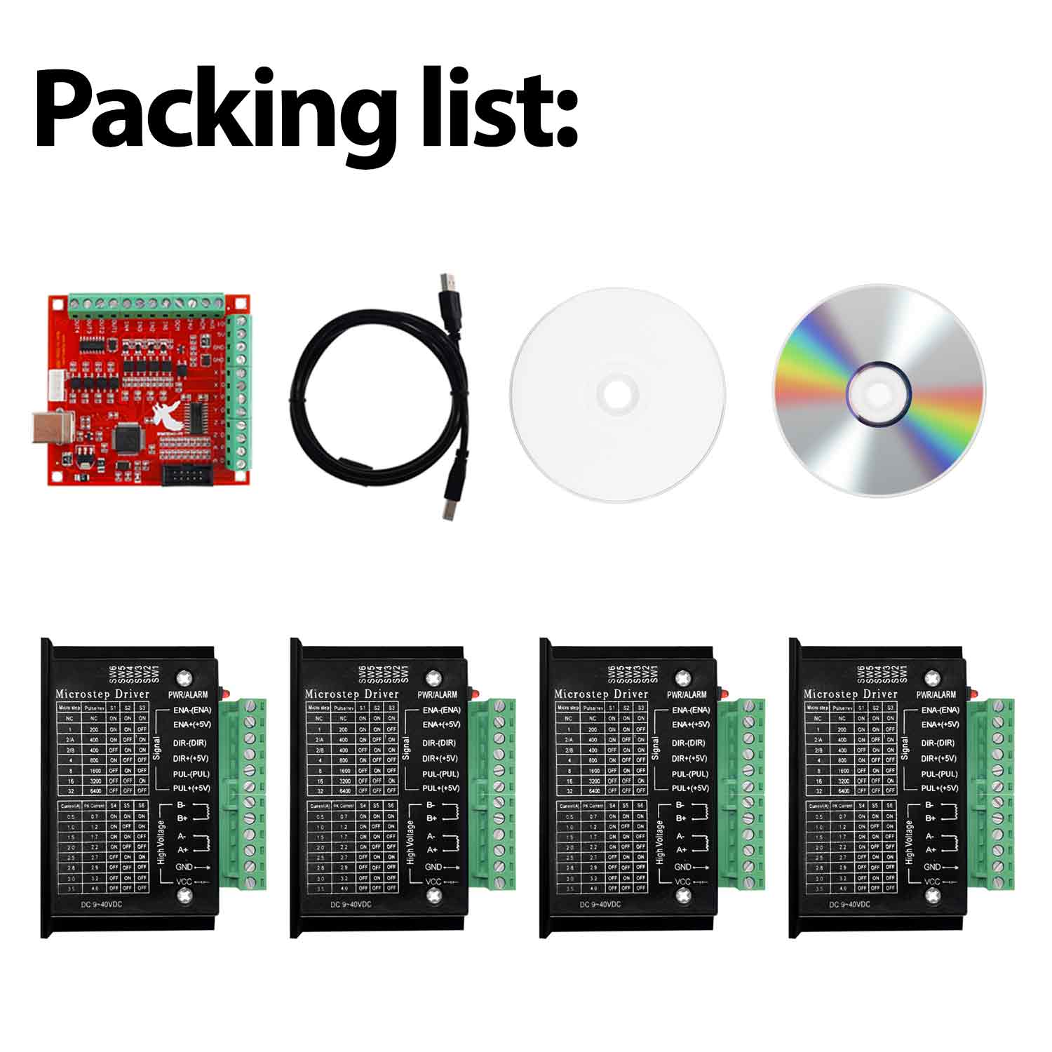 4PCS Driver del motore passo-p - Mach3 Usb Cnc Controller 4 Axis 100Khz recensione e prezzo